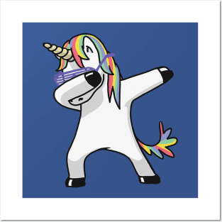 Dabbing Unicorn 1 Posters and Art